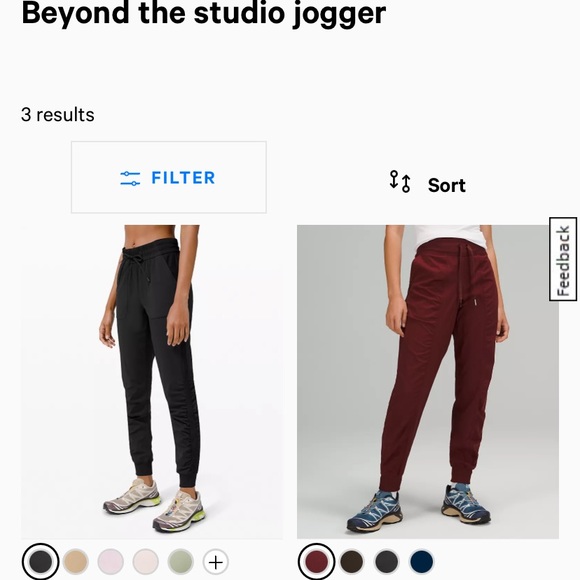 Lululemon beyond the studio jogger size 8